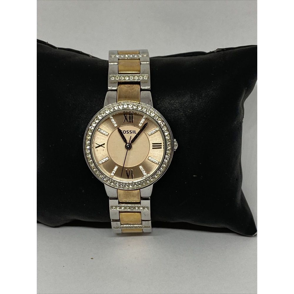 FOSSIL Virginia ES3405 Women's Stainless Steel Analog Quartz Wrist Watch JK854